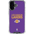 NBA Los Angeles Lakers Standard - Purple iPhone 16 Clear Case